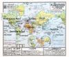 Carte Vidal Lablache 22 - PLANISPHERE LA COMMUNAUTE - 120 x 100 cm (reproduction ancienne carte scolaire)