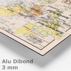 Carte Vidal Lablache 52 - CHINE PHYSIQUE - 120 x 100 cm (reproduction ancienne carte scolaire)