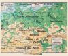 Carte Vidal Lablache 27 - ALLEMAGNE POLOGNE AUTRICHE - PHYSIQUE - 120 x 100 cm (reproduction ancienne carte scolaire)
