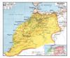 Carte Vidal Lablache 44 BIS - MAROC POLITIQUE - 120 x 100 cm (reproduction ancienne carte scolaire)
