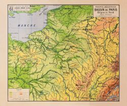 Carte école Belgique Vidal Lablache France Paris Bruxelles Anvers Namur  Liège