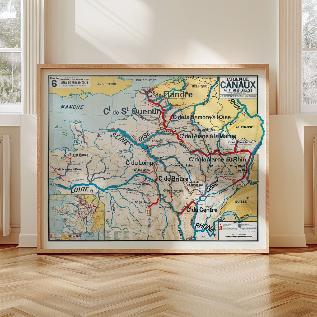 Anciennes cartes scolaires et cartes de géographie murales