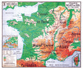 Carte Vidal Lablache 3 - FRANCE RELIEF DU SOL - 120 x 100 cm (reproduction ancienne carte scolaire)