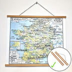 Affiche 60 x 50 cm sur POSTER PAPIER 150 g/m² satiné avec ou sans PORTE AFFICHE MAGNETIQUE EN BOIS - EN STOCK ENVOI RAPIDE