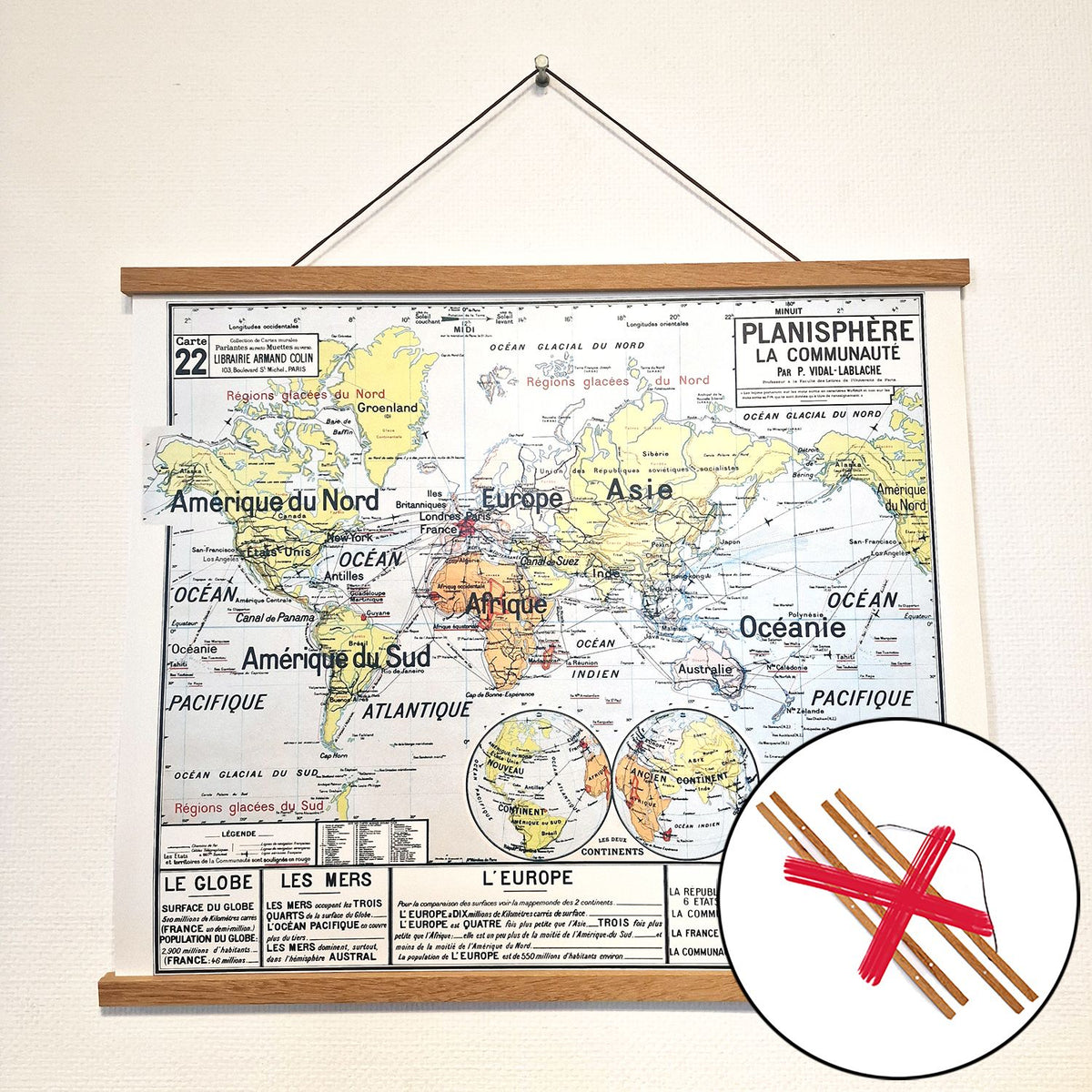 Affiche 60 x 50 cm sur POSTER PAPIER 150 g/m² satiné avec ou sans PORTE AFFICHE MAGNETIQUE EN BOIS - EN STOCK ENVOI RAPIDE