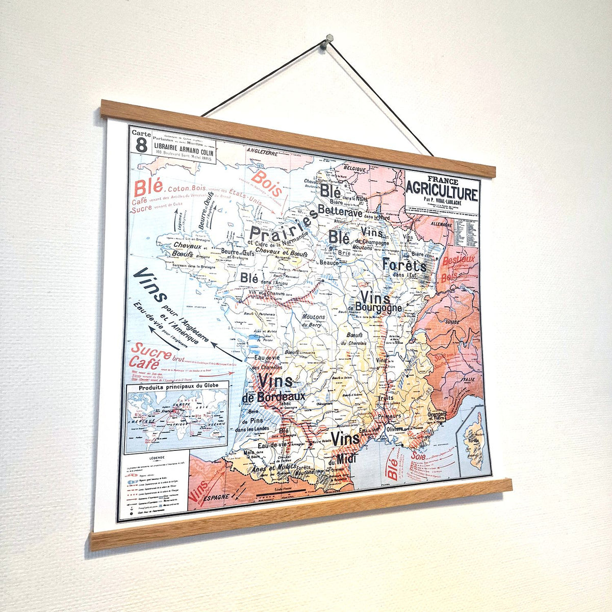 Affiche 60 x 50 cm sur POSTER PAPIER 150 g/m² satiné avec ou sans PORTE AFFICHE MAGNETIQUE EN BOIS - EN STOCK ENVOI RAPIDE