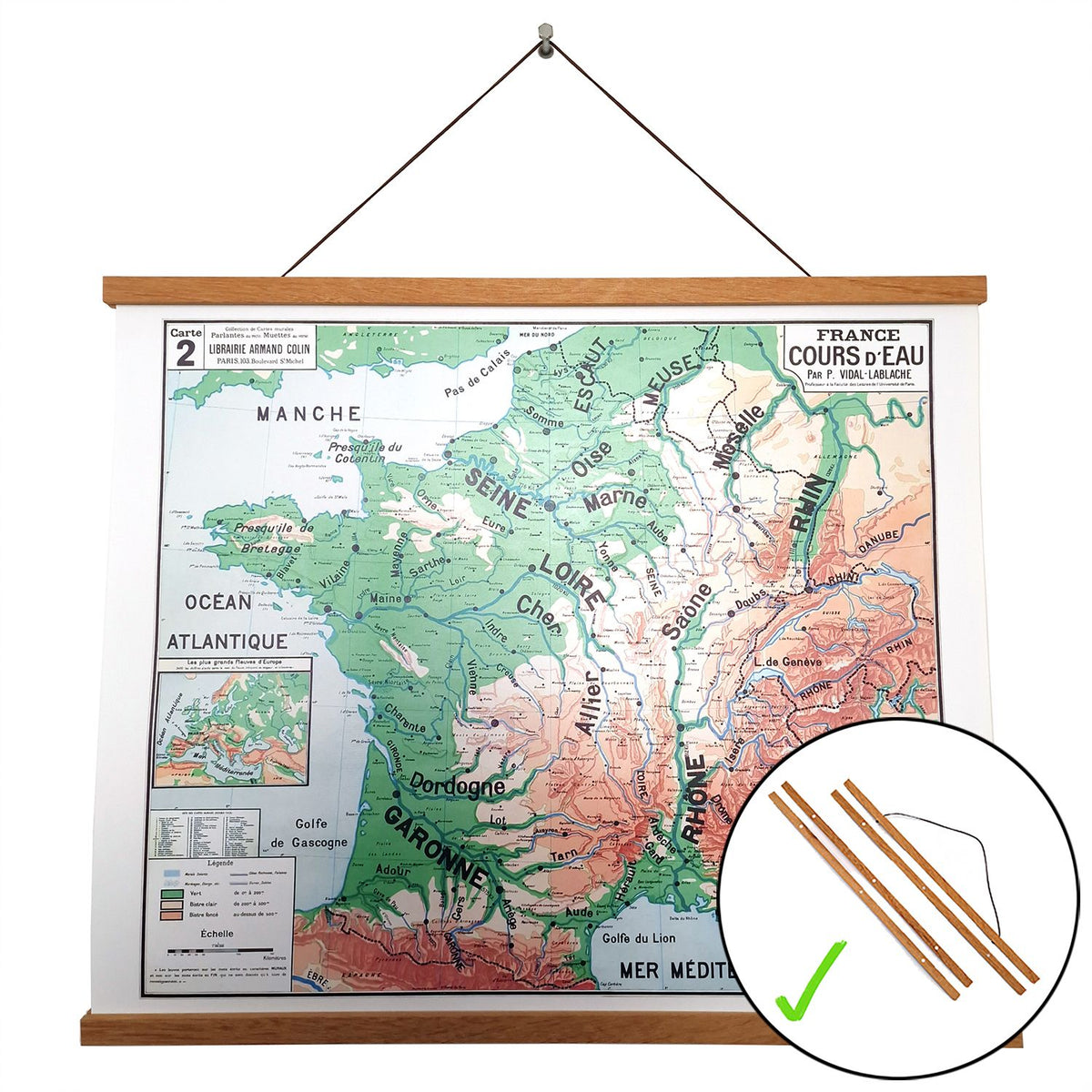 Affiche 60 x 50 cm sur POSTER PAPIER 150 g/m² satiné avec ou sans PORTE AFFICHE MAGNETIQUE EN BOIS - EN STOCK ENVOI RAPIDE