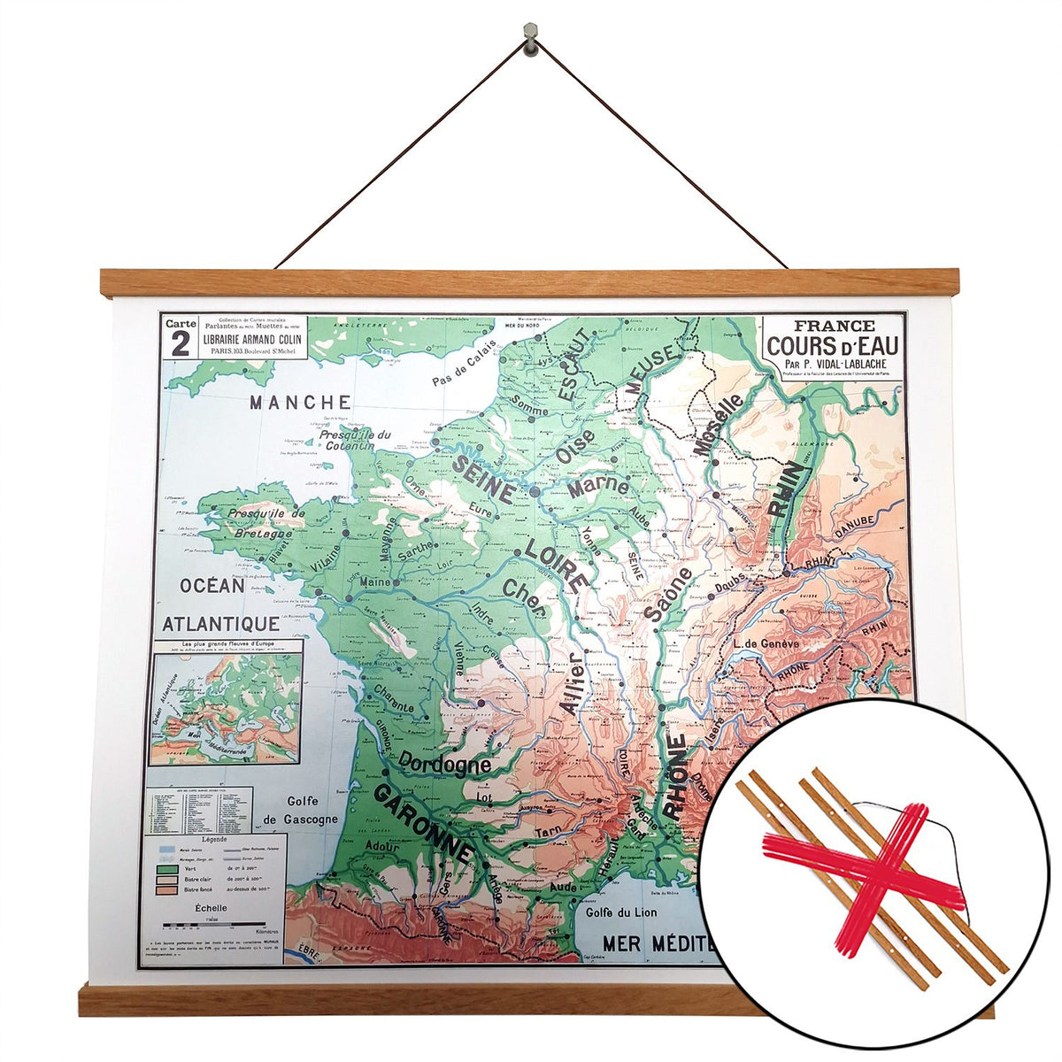 Affiche 60 x 50 cm sur POSTER PAPIER 150 g/m² satiné avec ou sans PORTE AFFICHE MAGNETIQUE EN BOIS - EN STOCK ENVOI RAPIDE