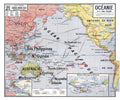 Carte Vidal Lablache 21 - OCEANIE - 120 x 100 cm (reproduction ancienne carte scolaire)