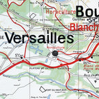 Carte Vidal Lablache 24 BIS - PARIS ET ENVIRONS - 120 x 100 cm (reproduction ancienne carte scolaire)