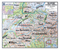 Carte Vidal Lablache 26 - SUISSE - PHYSIQUE ET AGRICOLE - 120 x 100 cm (reproduction ancienne carte scolaire)