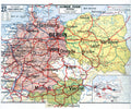 Carte Vidal Lablache 27 BIS - ALLEMAGNE POLOGNE AUTRICHE - POLITIQUE - 120 x 100 cm (reproduction ancienne carte scolaire)