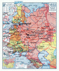 Carte Vidal Lablache 34 BIS - URSS ET FINLANDE - POLITIQUE ET INDUSTRIELLE - 100 x 120 cm (reproduction ancienne carte scolaire)