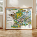 Carte Vidal Lablache 39 - FRANCE GEOLOGIE - 120 x 100 cm (reproduction ancienne carte scolaire)