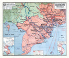 Carte Vidal Lablache 40 BIS - COCHINCHINE POLITIQUE - 120 x 100 cm (reproduction ancienne carte scolaire)