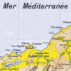 Carte Vidal Lablache 41 - DEPARTEMENT D'ORAN - 100 x 120 cm (reproduction ancienne carte scolaire)