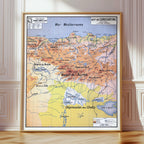 Carte Vidal Lablache 43 - DEPARTEMENT DE CONSTANTINE - 100 x 120 cm (reproduction ancienne carte scolaire)