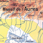 Carte Vidal Lablache 43 - DEPARTEMENT DE CONSTANTINE - 100 x 120 cm (reproduction ancienne carte scolaire)