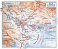 Carte Vidal Lablache 45 - DELTA DU TONKIN - 120 x 100 cm (reproduction ancienne carte scolaire)