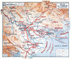 Carte Vidal Lablache 45 - DELTA DU TONKIN - 120 x 100 cm (reproduction ancienne carte scolaire)