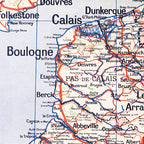 Carte Vidal Lablache 61 BIS - BASSIN DE PARIS - POLITIQUE - 120 x 100 cm (reproduction ancienne carte scolaire)