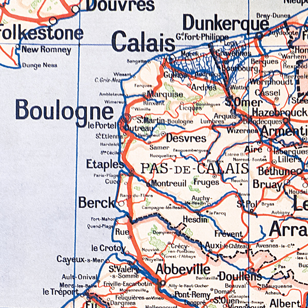 Carte Vidal Lablache 61 BIS - BASSIN DE PARIS - POLITIQUE - 120 x 100 cm (reproduction ancienne carte scolaire)