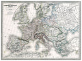 Carte de l'EMPIRE FRANCAIS 1812 - 135 x 100 cm - (Dufour - Dyonnet)