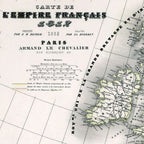 Carte de l'EMPIRE FRANCAIS 1812 - 135 x 100 cm - (Dufour - Dyonnet)