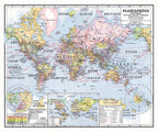 Planisphere Politique Etats Villes et Colonies Francaise - J. Forest