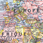 Planisphere Politique Etats Villes et Colonies Francaise - J. Forest
