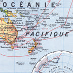 Planisphere Politique Etats Villes et Colonies Francaise - J. Forest