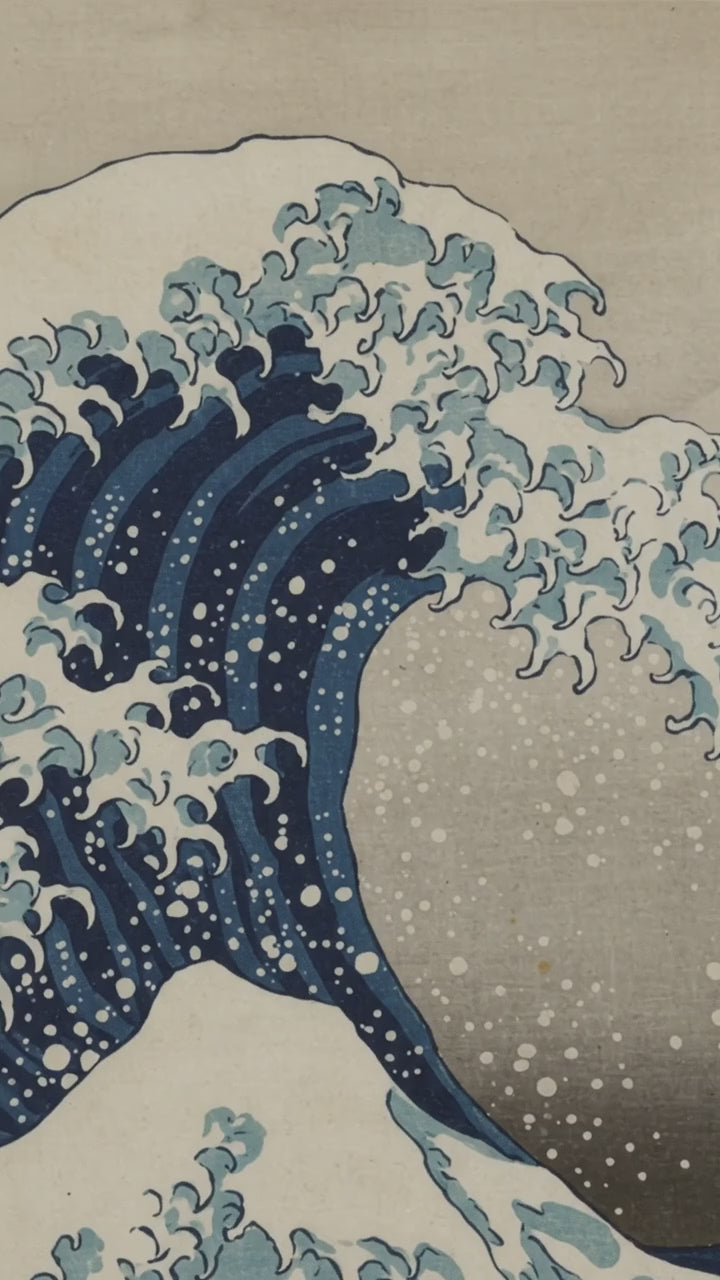 Grande Vague de Kanagawa Hokusai – Décoration Murale XXL – 120 x 80 cm ou 150 x 100 cm