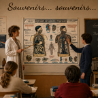 Tableau Mural du Dr. Galtier-Boissiere 7 BIS - LE CORPS HUMAIN - 120 x 100 cm - (reproduction ancien taleau mural)