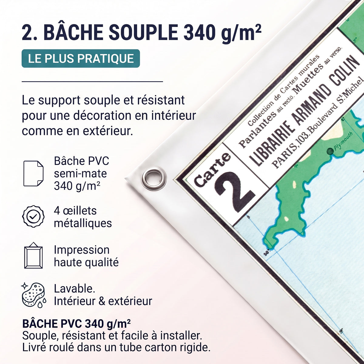 Support Bâche 340 g/m2